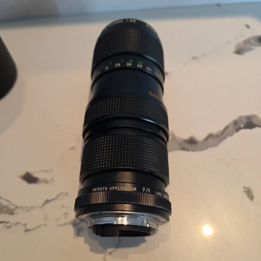 Vintage Vivitar 75-205 mm 1:3.8 Close Focusing Auto‎ Zoom Lens Asanuma Case